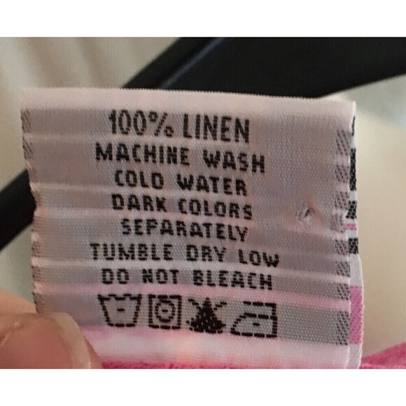 Color Me Cotton CMC Duster Women's Size XL Pink Linen 3/4 Sleeve - Picture 7 of 8